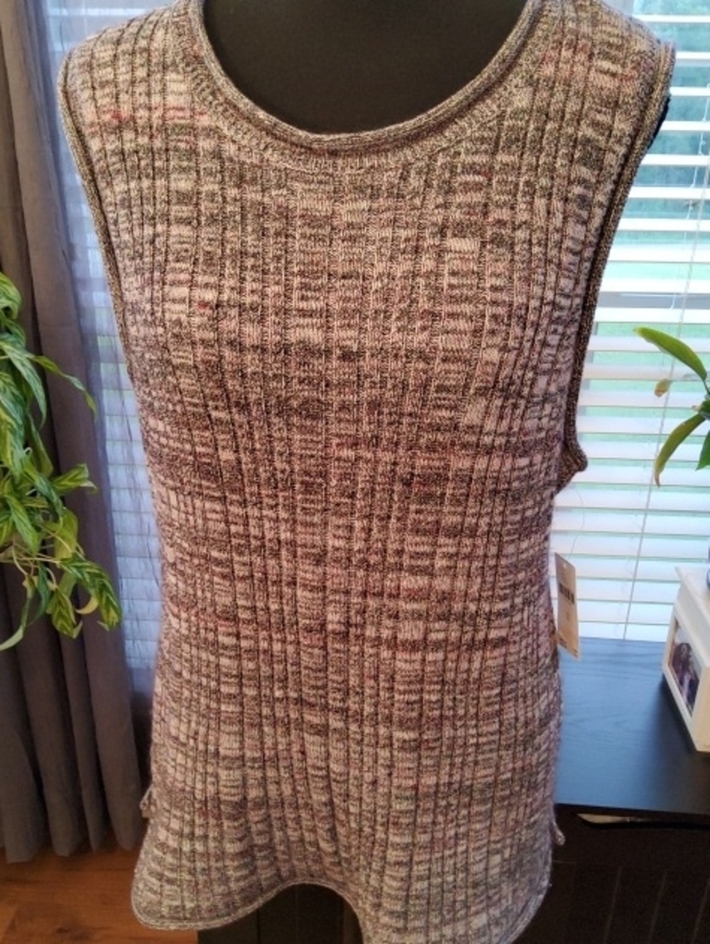 Anthropologie Pilcro Multicolor Ladies Knit Sweater Vest Tank 1X NWT